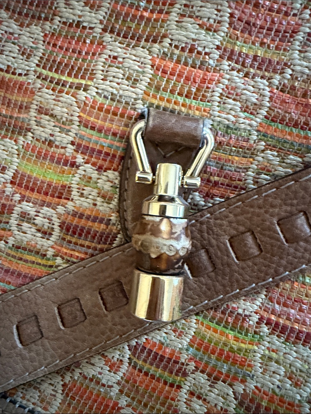 Gucci GG New Jackie Woven Straw and Leather Lebeccio Large Two Way Shoulder Bag - Picture 4 of 8